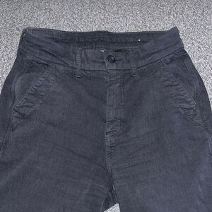 American Eagle Stretch Low-rise Kick Relaxed Fit Khaki Pants Black